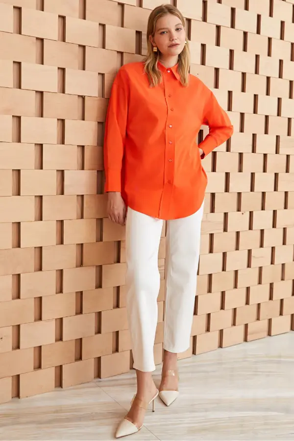 How to Style Orange Shirt