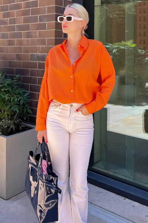 How to Style Orange Shirt