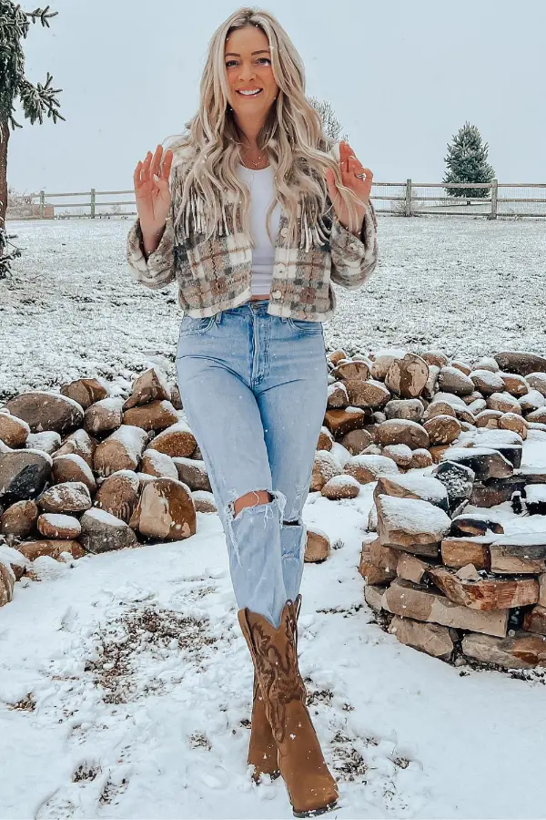 Western Boots Outfit Winter