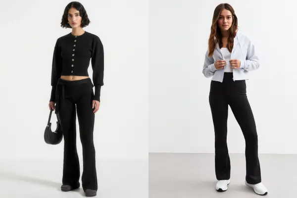 What to Wear With Flare Leggings Women