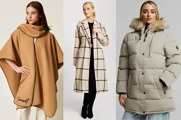 ponchos, check coats, parkas