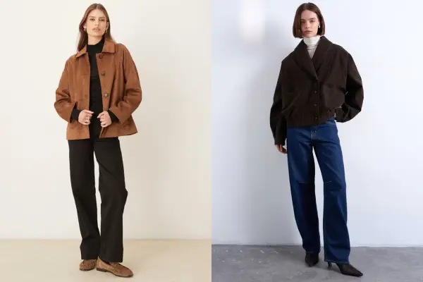 Brown Suede Jacket Outfits
