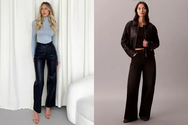 Faux Leather Outfit Ideas