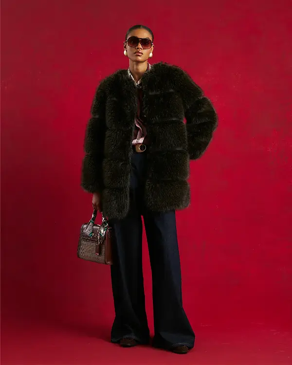 Fluffy Coat Outfit Winter