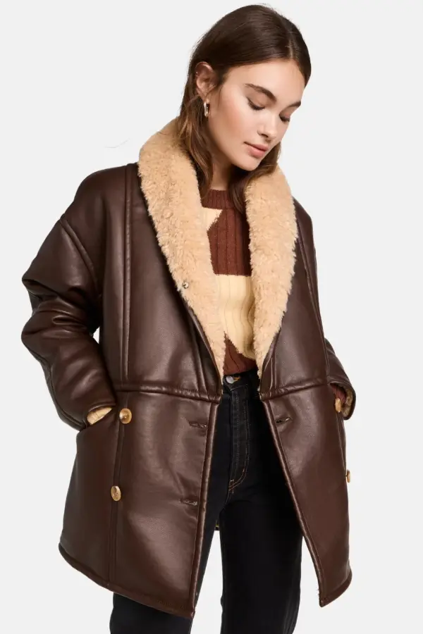 Fur Leather Jacket Outfit