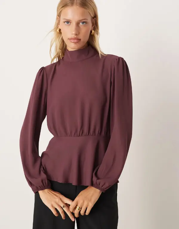 High Collar Blouse
