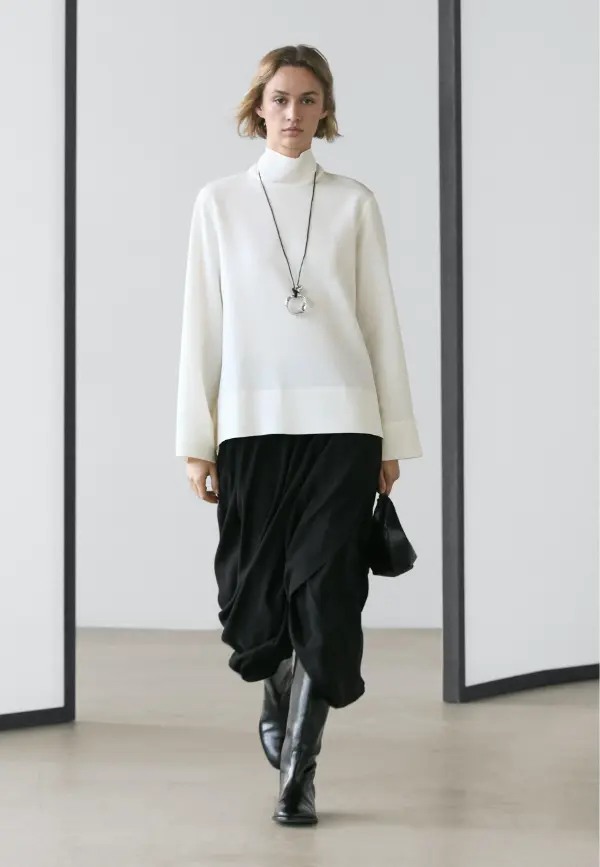 High Neck Blouse Outfit