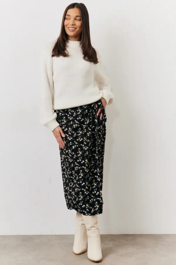 How to Style a Wrap Skirt