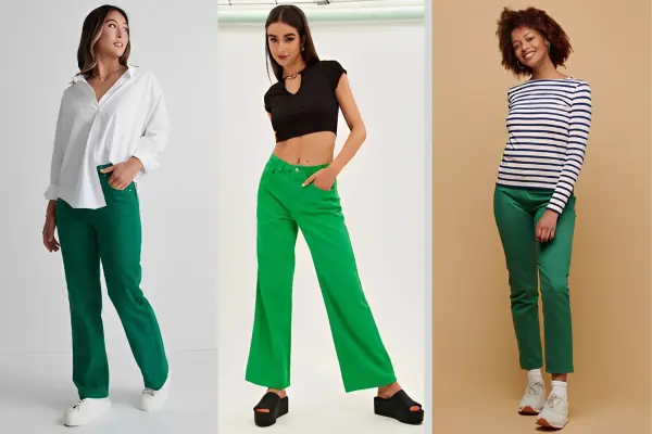How to Style Green Jeans Women