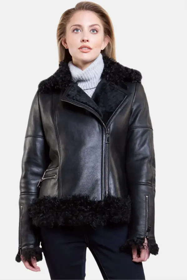 Leather and Fur Jacket Outfit