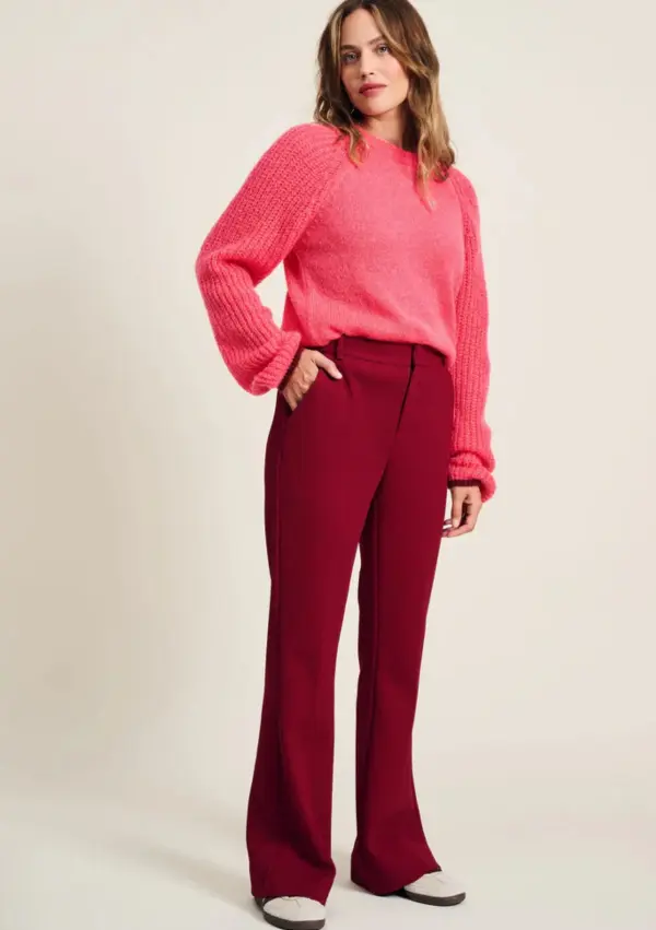 Red Flare Pants Outfit