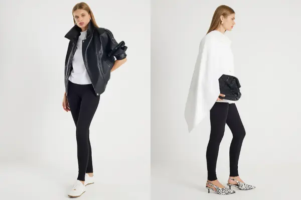 What to Wear With Black Leggings Women