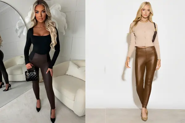 What to Wear With Brown Leggings Women