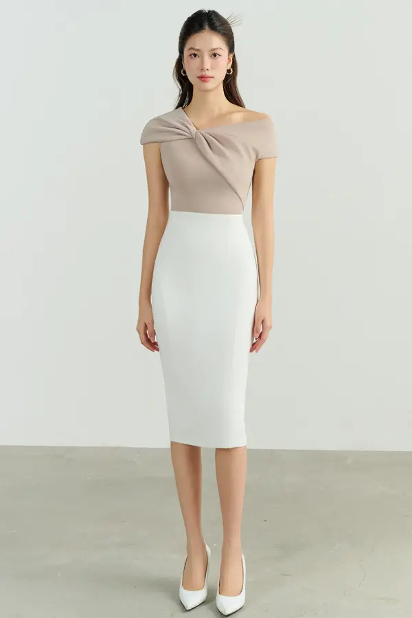 White Pencil Skirt 