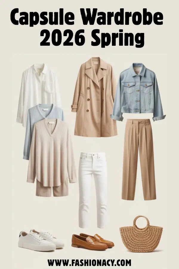 Capsule Wardrobe Spring 2026 Essential Pieces For Effortless Style