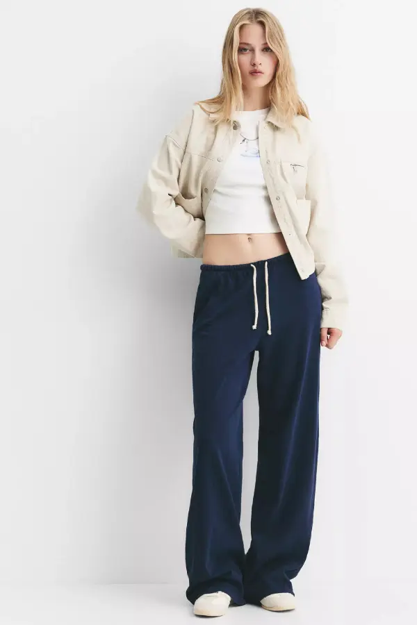 How to Style Navy Sweatpants