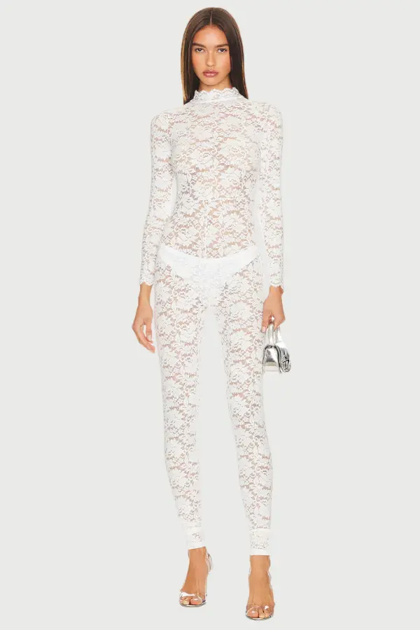 Lace Catsuit Outfit