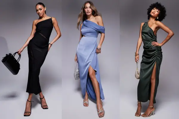 Satin One Shoulder Dress Ideas