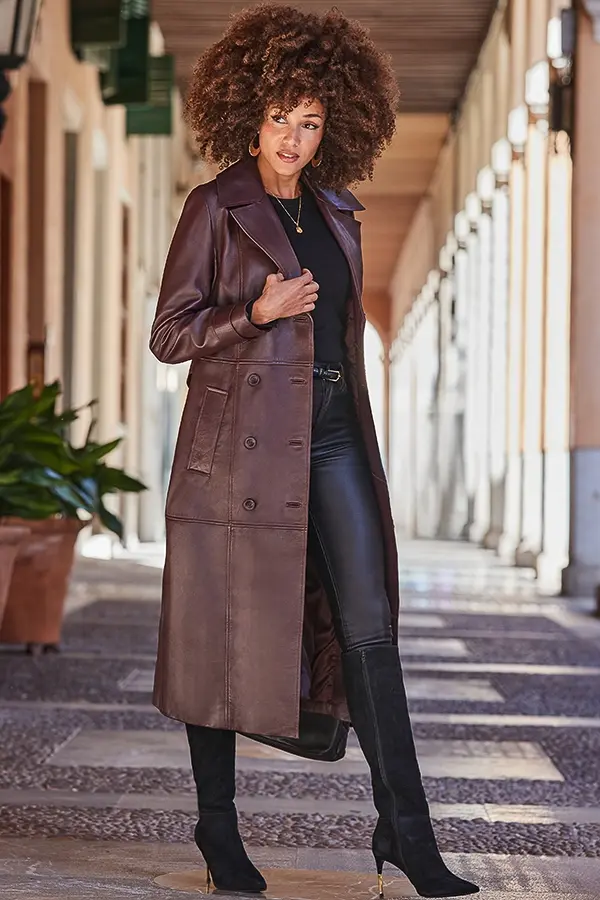 Suede Knee High Boots Outfit