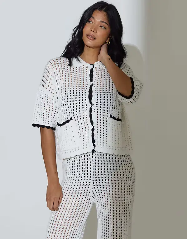 Crochet Top With Buttons