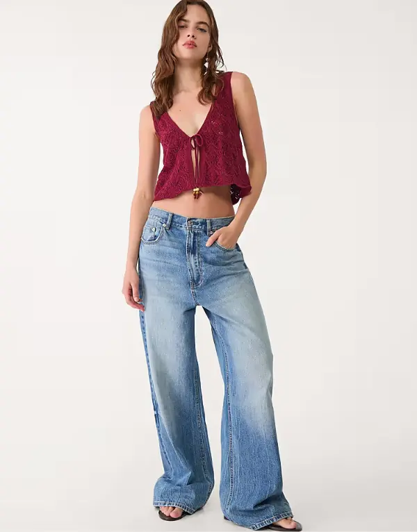 Crochet Top With Jeans Outfit