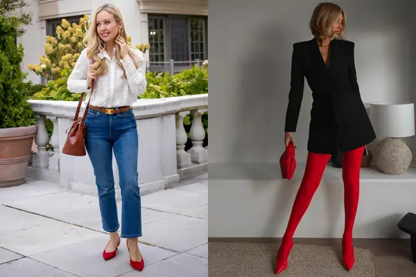 Red Shoes Outfits