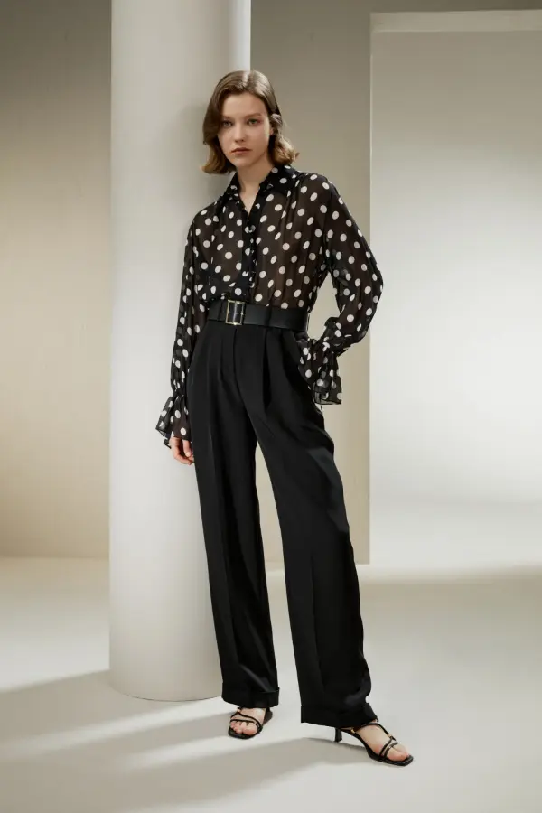 Silk Blouse Casual Outfit