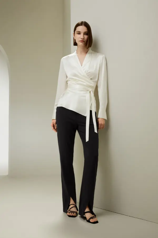 Silk Blouse Outfit