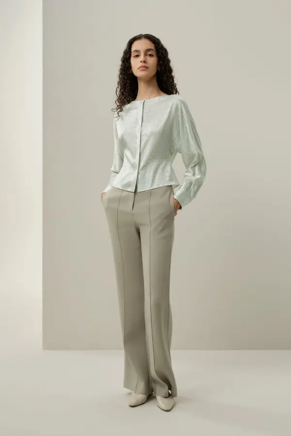 Silk Blouse Outfit Casual