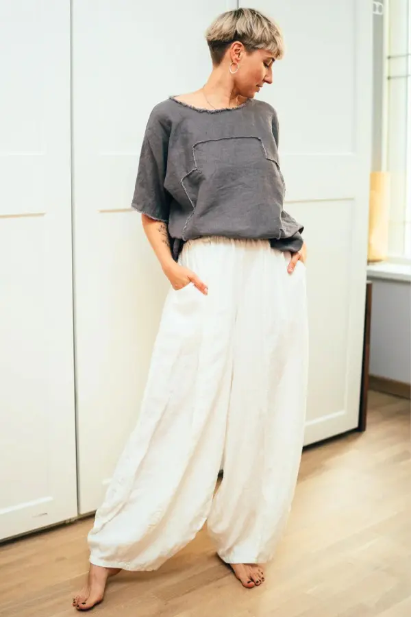Baggy Linen Pants Outfit