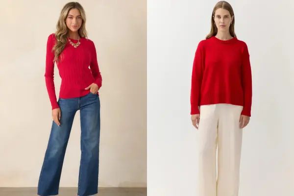 How to Wear Red Sweater