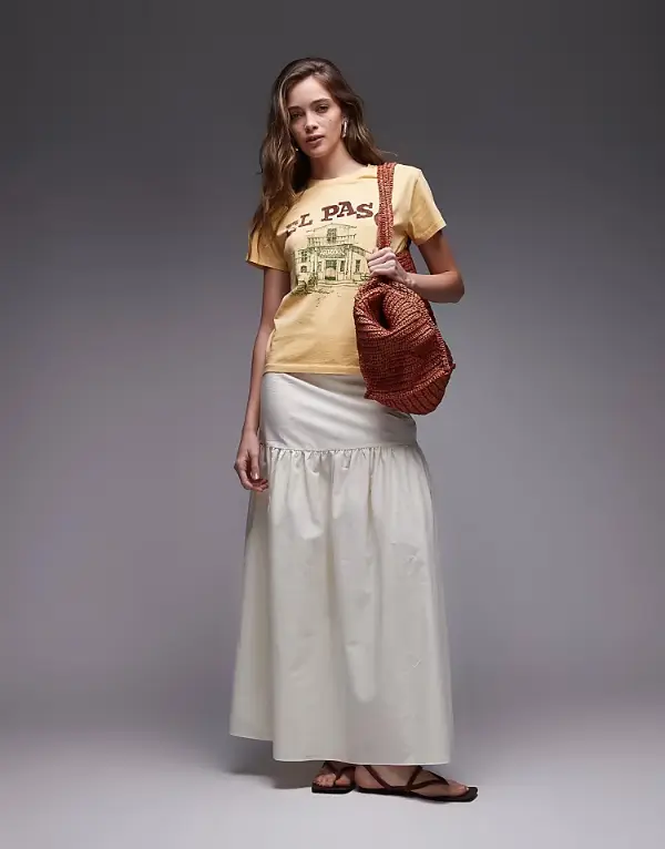 Long White Maxi Skirt