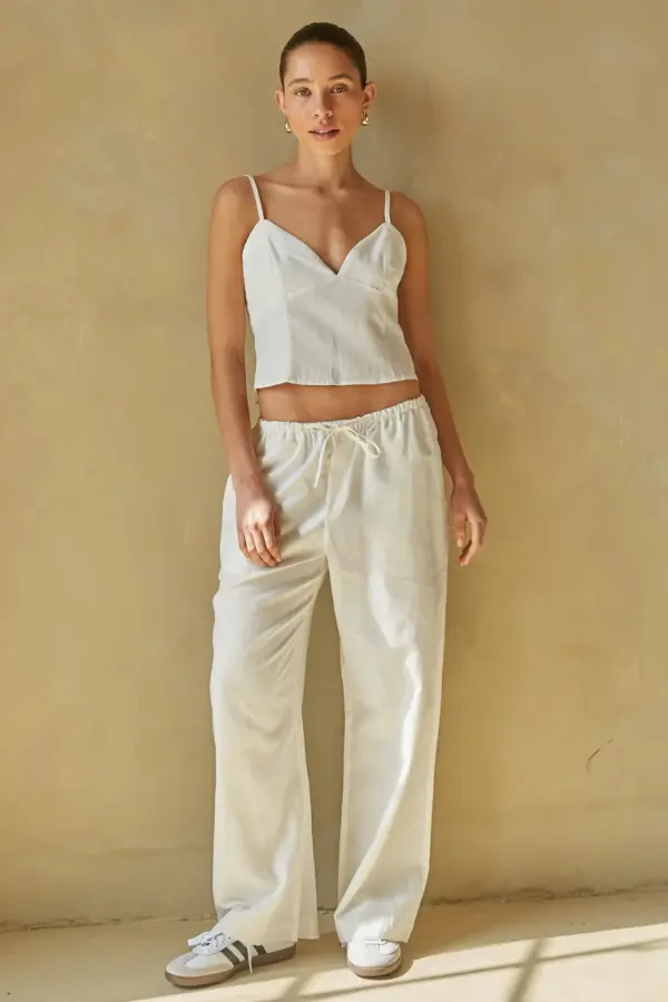 Loose Linen Pants Outfit