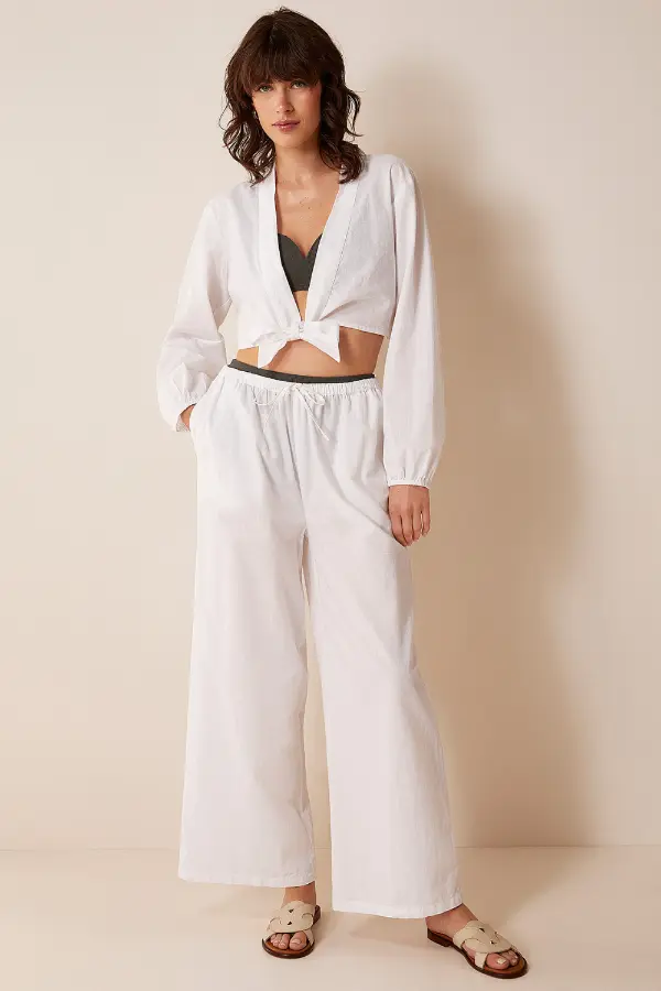 Loose Linen Pants Outfit