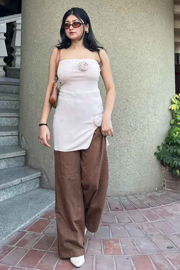 Mini Dress With Pants Outfit