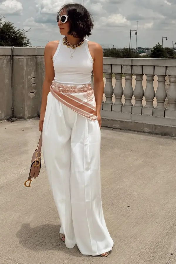 Scarf on Waist Outfit