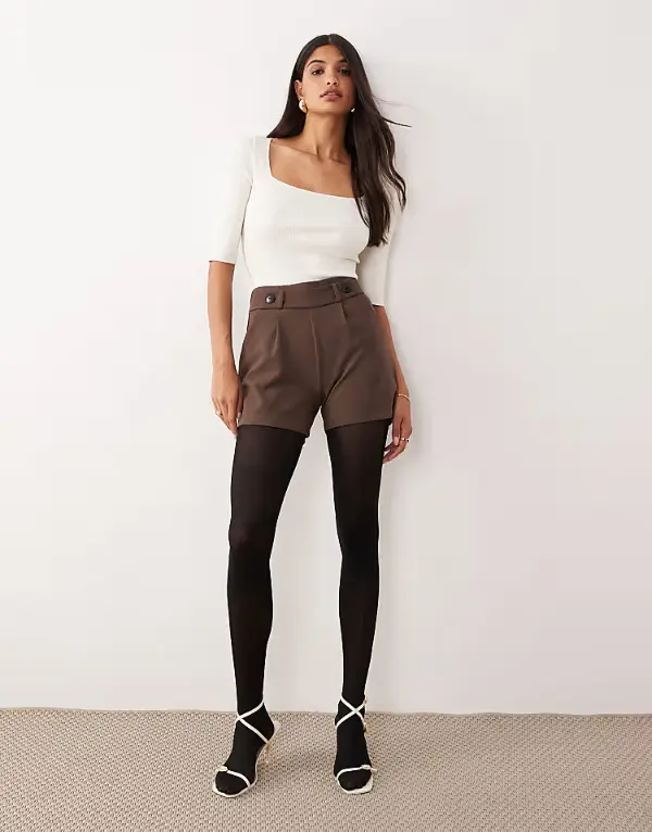 Shorts Over Tights Outfit