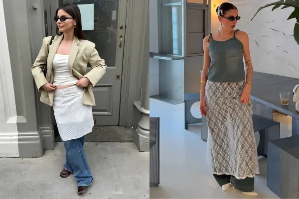 Skirt Over Jeans Ideas