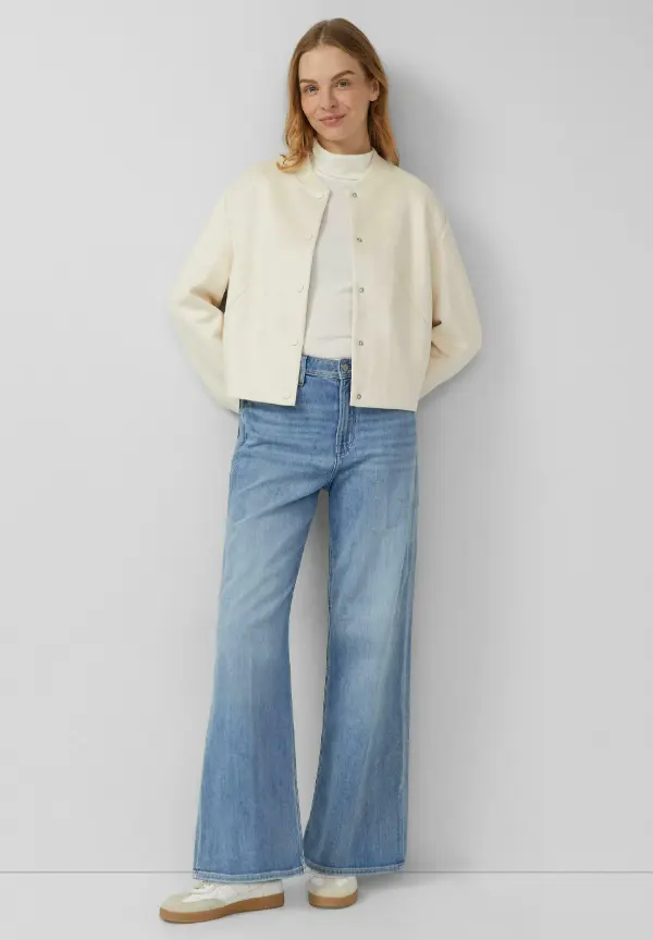 White Leather Jacket Outfit