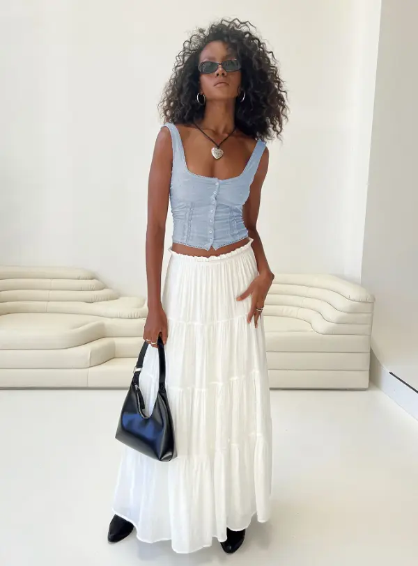 White Maxi Skirt 