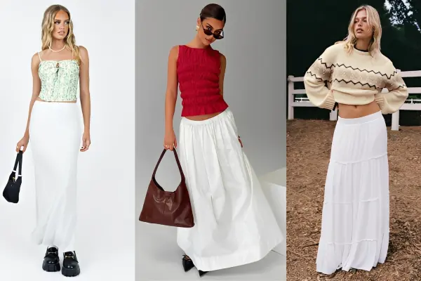 White Maxi Skirt Ideas