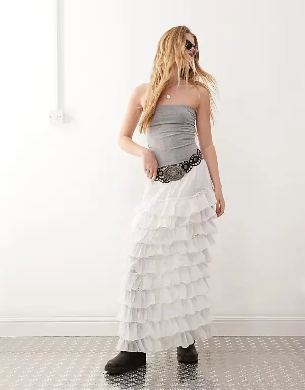 White Maxi Skirt Outfit