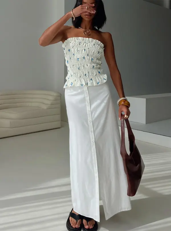 White Maxi Skirts