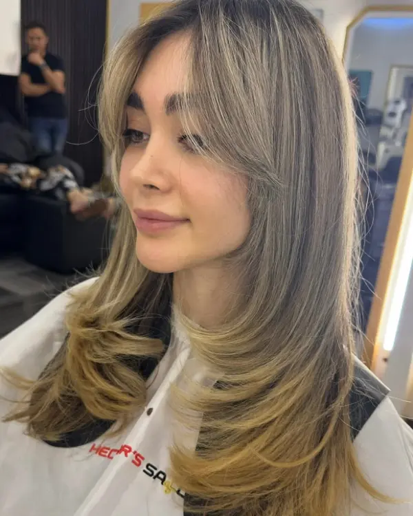 Butterfly Haircut With Curtain Bangs