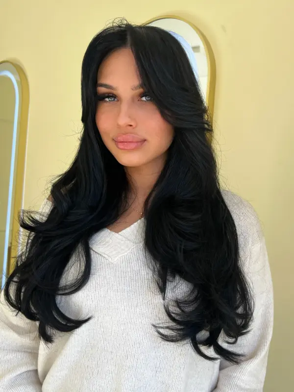 Butterfly Haircut with Bangs