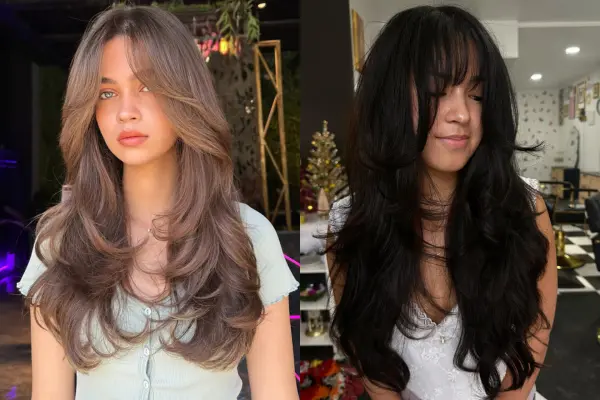 Butterfly Haircut with Bangs Ideas