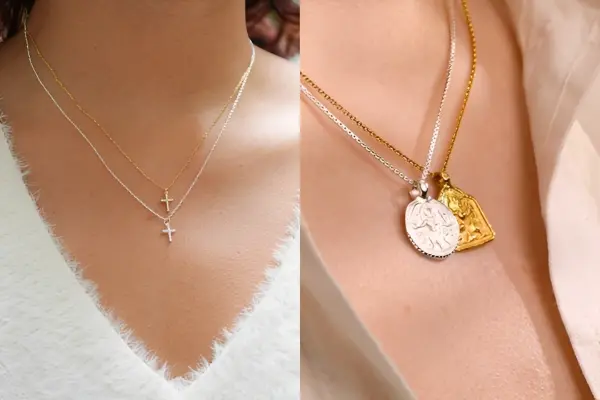 Gold And Silver Necklaces