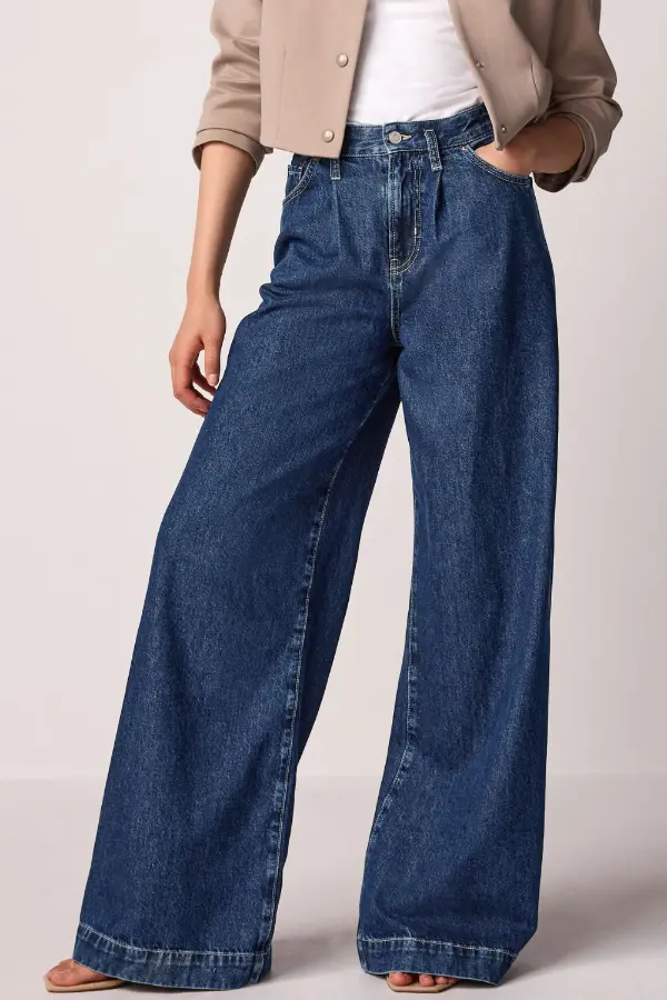 What to Wear with Wide Leg Jeans Over 50
