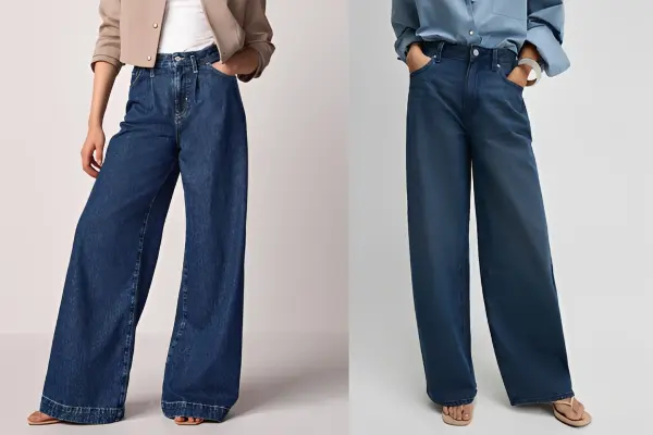 Wide Leg Jeans Over 50