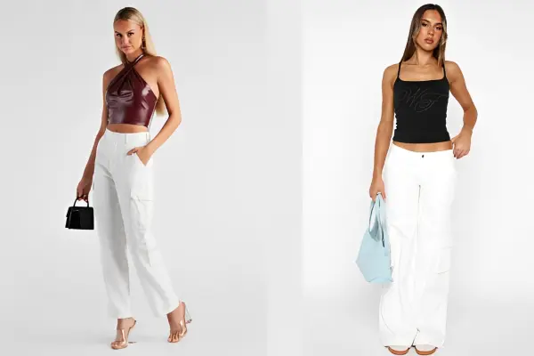 How to Style White Cargo Pants Women